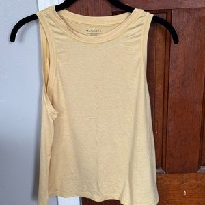 Yellow athleta muscle tank